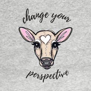 Change Your Perspective Tan Baby Cow T-Shirt